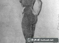 徐悲鴻人體素描作品之十五