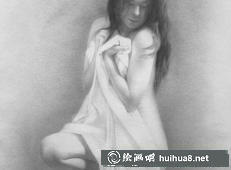 達米爾.斯米茨女人體素描作品1