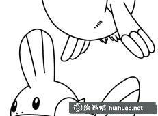 其他神奇寶貝簡筆畫圖片27