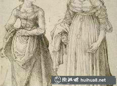 丟勒素描速寫作品十六