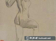 徐悲鴻人體素描作品之四
