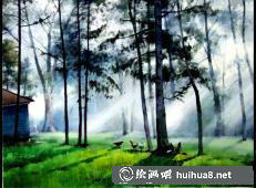 黃鐵山水彩畫作品21