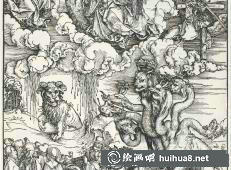 丟勒素描速寫作品四十二
