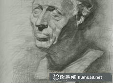 石膏頭像之三