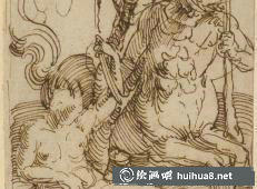 丟勒素描速寫作品二十九