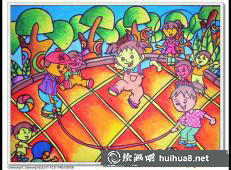 孩子們?cè)诓賵?chǎng)上盡情玩耍