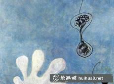 米羅畫作《黑夜中的女人》