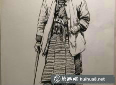 長沙靜界畫室謝軍人物速寫作品欣賞