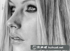 艾薇兒素描畫3