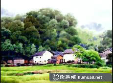 黃鐵山水彩畫作品14