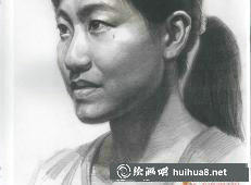 素描頭像作品二