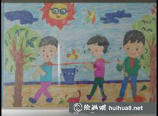 更多學(xué)雷鋒兒童繪畫作品