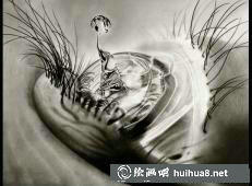 超現(xiàn)實(shí)主義畫(huà)家Paul的素描作品《夢(mèng)境之旅》