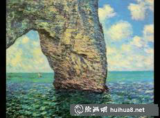 莫奈油畫作品《干草堆》