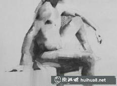美國畫家Mark.Tennant人體光影結(jié)構(gòu)素描畫 (8)