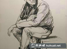 長沙靜界畫室謝軍人物速寫作品欣賞