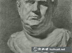 石膏頭像之五