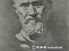 石膏頭像之七