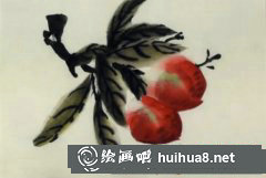國畫壽桃畫法入門教程