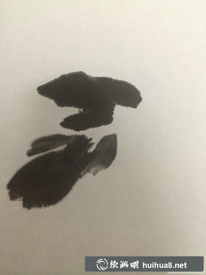 國(guó)畫教程：牡丹葉子畫法步驟3