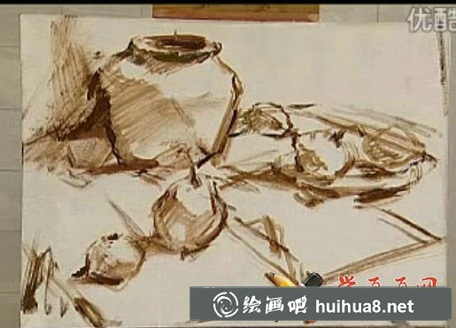 油畫(huà)色彩靜物寫(xiě)生視頻教程(3)
