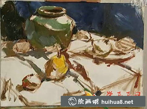 油畫(huà)色彩靜物寫(xiě)生視頻教程(5)