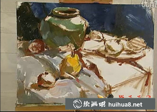 油畫(huà)色彩靜物寫(xiě)生視頻教程(6)