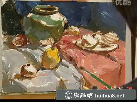 油畫(huà)色彩靜物寫(xiě)生視頻教程(7)