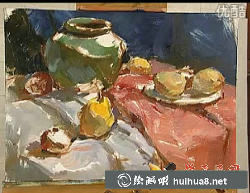 油畫(huà)色彩靜物寫(xiě)生視頻教程(8)