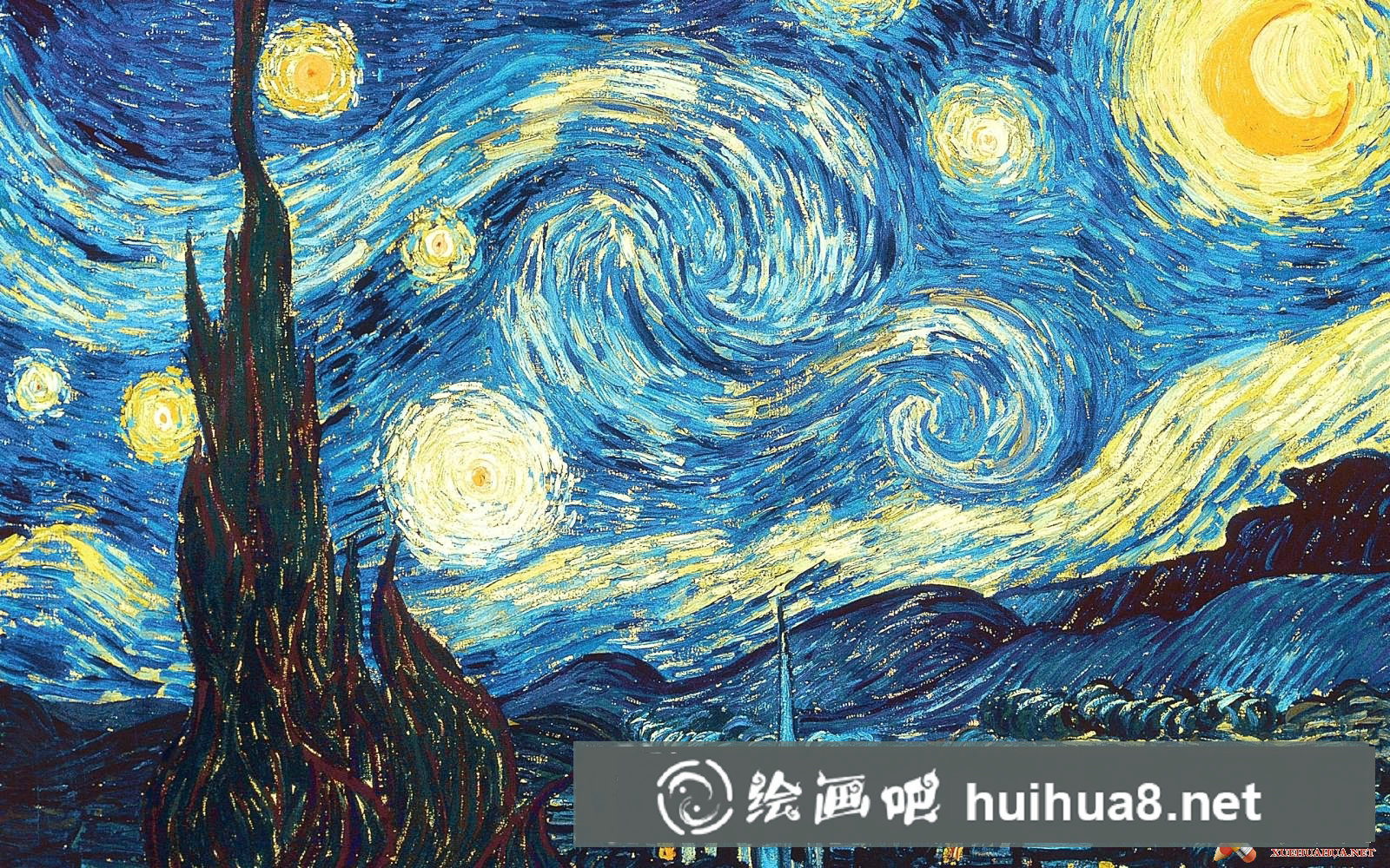 梵高星空_凡高作品《星夜》高清大圖