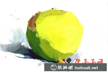 塑造蘋(píng)果暗部、灰部色彩