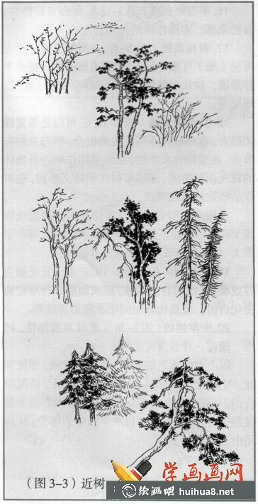 樹木風(fēng)景畫法示例