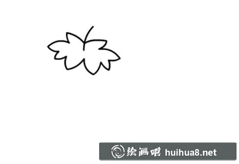 草莓簡筆畫步驟一