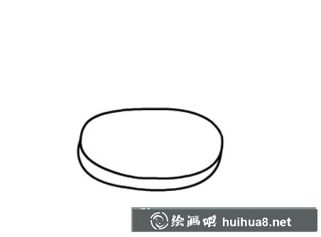 蘿卜簡筆畫步驟二