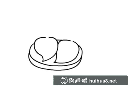 蘿卜簡筆畫步驟三