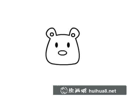獅子簡(jiǎn)筆畫步驟二