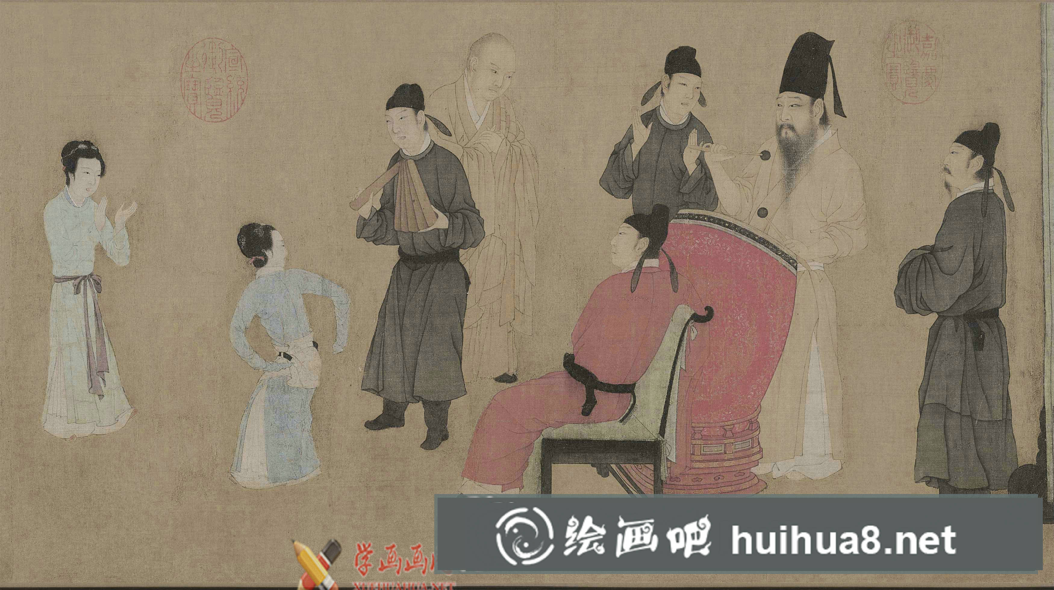 韓熙載夜宴圖賞析_顧閎中《韓熙載夜宴圖》高清圖片