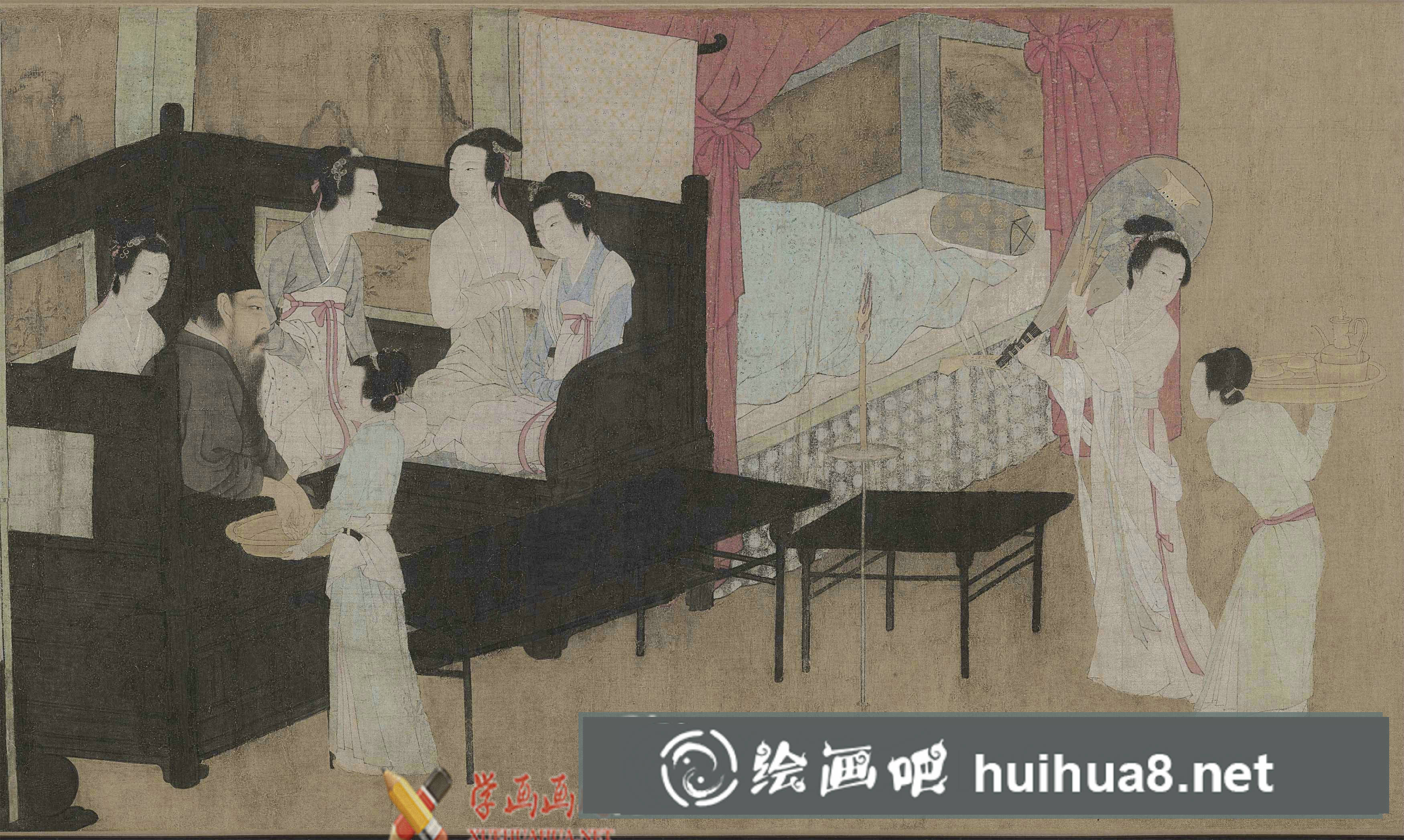 韓熙載夜宴圖賞析_顧閎中《韓熙載夜宴圖》高清圖片