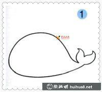 兒童繪畫教程《鯨魚簡(jiǎn)筆畫》