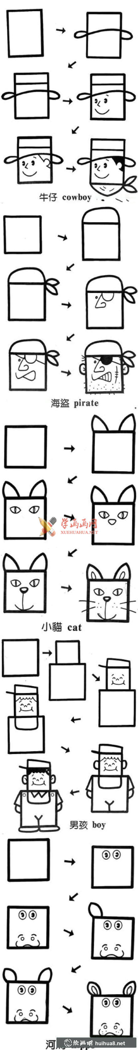 幼兒學(xué)畫畫：超簡單的簡筆畫教程大全(2)