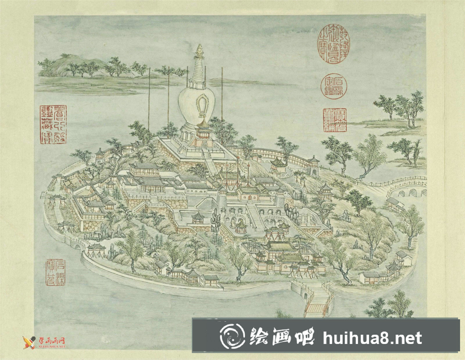古畫(huà)欣賞：張若澄《燕山八景圖》賞析