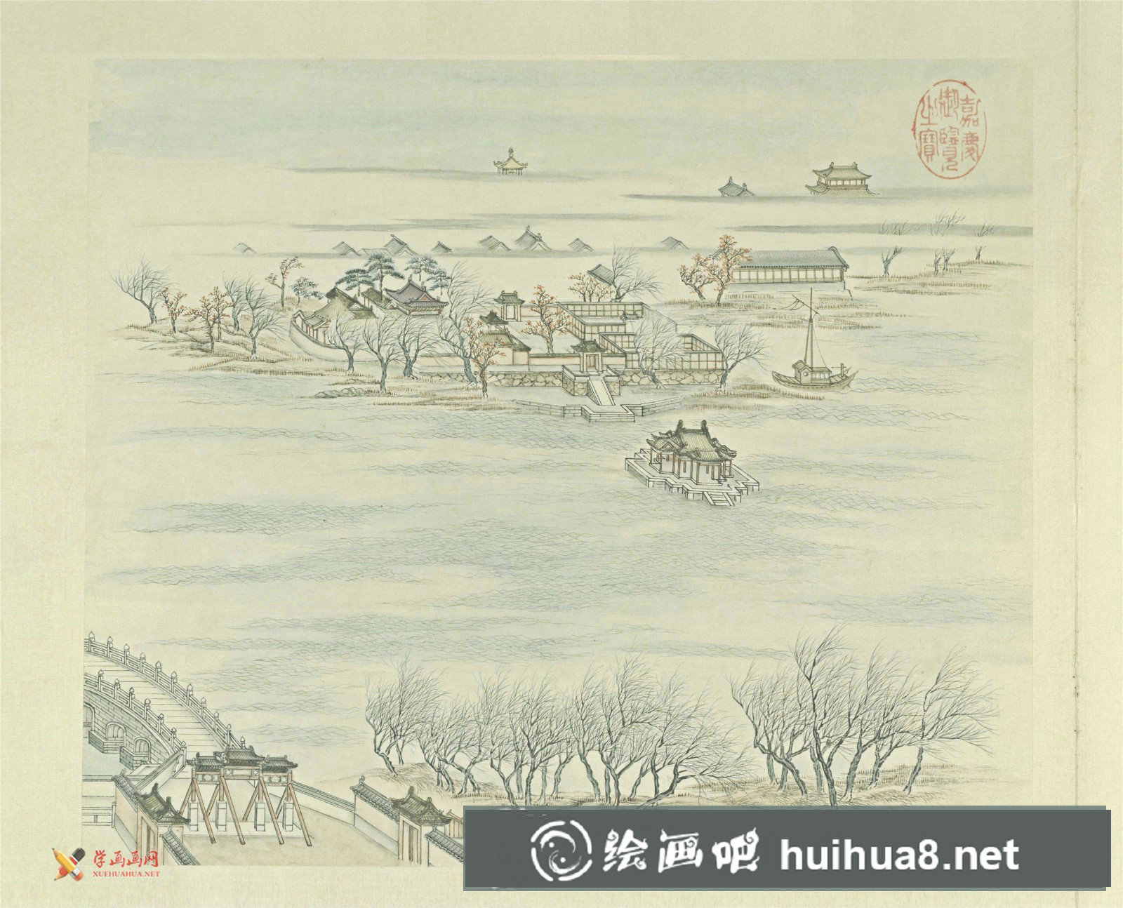 古畫(huà)欣賞：張若澄《燕山八景圖》賞析