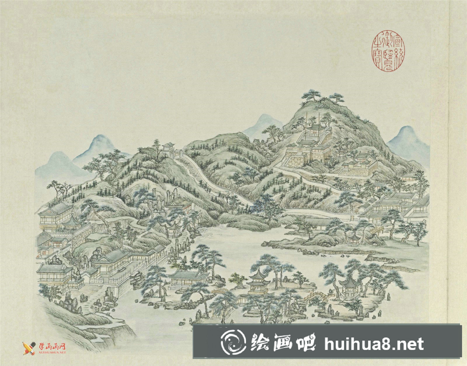 古畫(huà)欣賞：張若澄《燕山八景圖》賞析