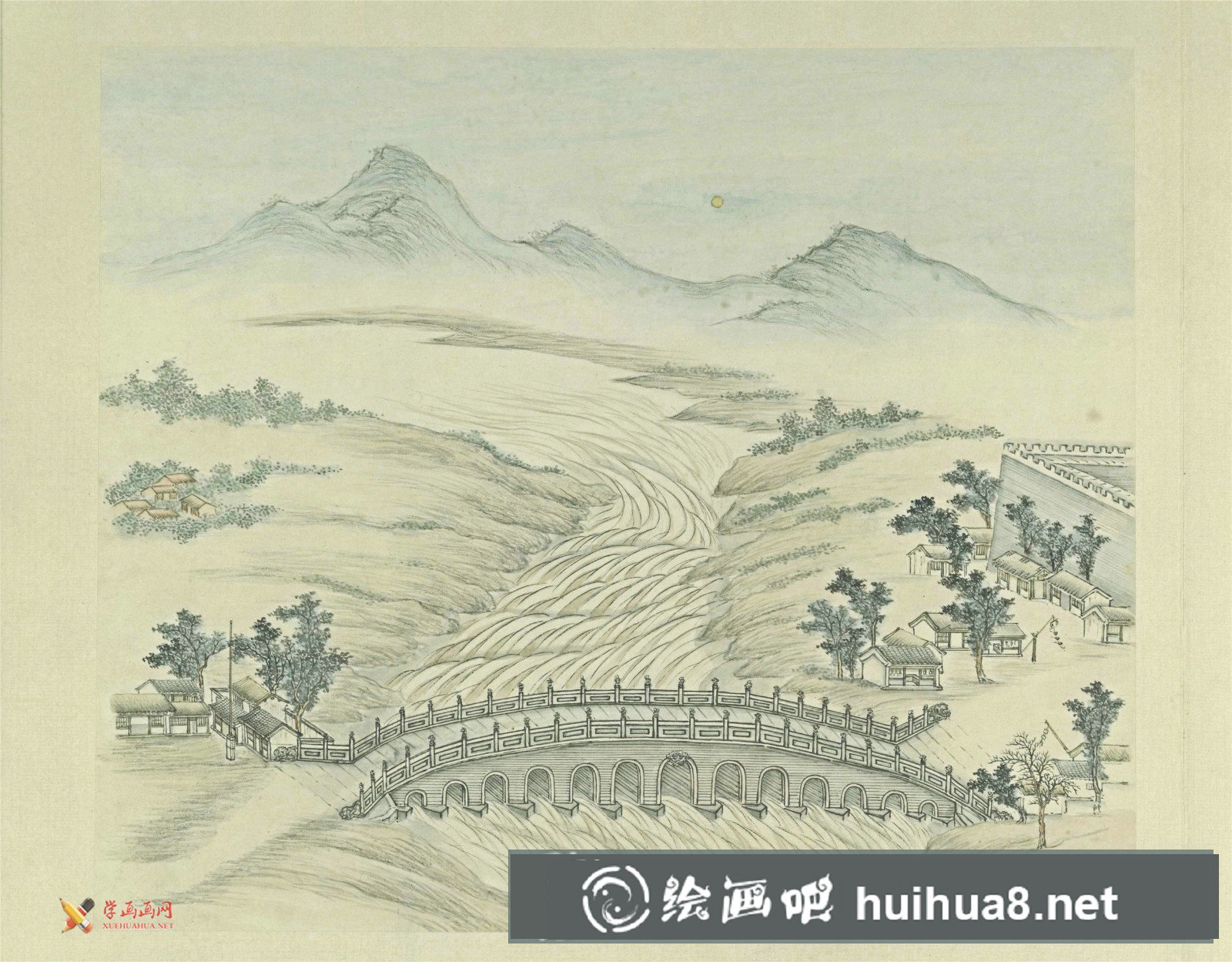 古畫(huà)欣賞：張若澄《燕山八景圖》賞析