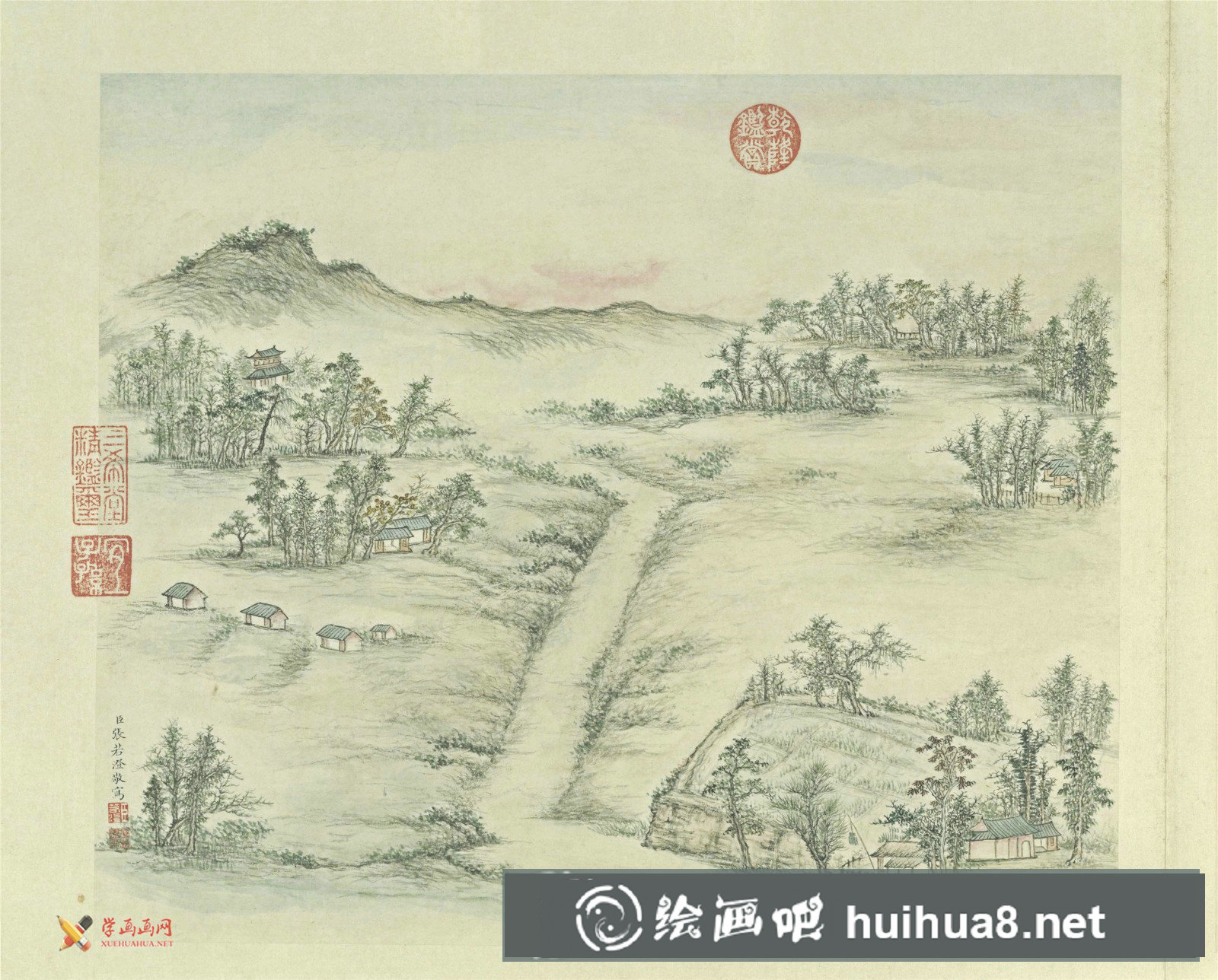 古畫(huà)欣賞：張若澄《燕山八景圖》賞析