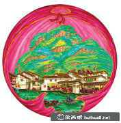 油畫欣賞劉大鴻大紅袍高清美圖
