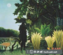 亨利盧梭油畫《耍蛇女郎》高清賞析