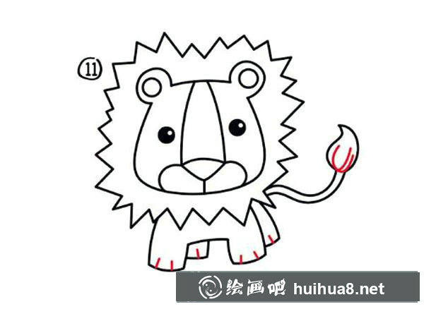 兒童簡筆畫獅子 兒童簡筆畫獅子