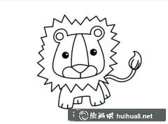兒童簡筆畫 畫萌萌小獅子教程
