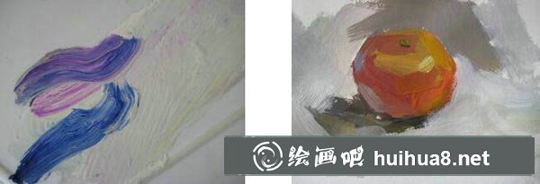 　　橙色檸檬水粉畫示范圖解教程